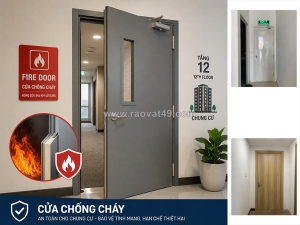 Cửa chống cháy chung cư: xu hướng bắt buộc trong thiết kế an toàn pccc