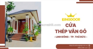 Cửa thép vân gỗ tại linh đông, tp. thủ đức | bền đẹp - giá tốt