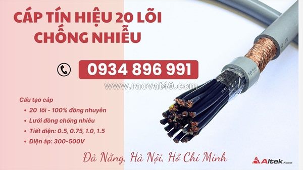 Cung cấp cáp tín hiệu 20 x 1.5mm² chống nhiễu tại sài gòn, bình dương