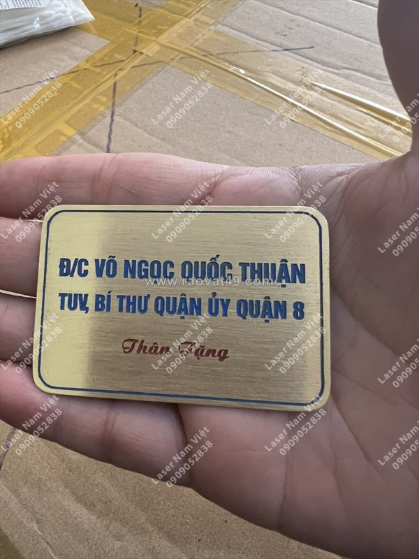 Cung cấp tem nhãn – tem máy – tem inox in logo & khắc laser theo yêu cầu