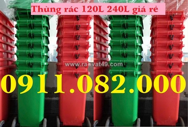 Cung cấp thùng rác phân loại giá rẻ, thùng rác 120l 240l 660l giá sỉ lẻ- lh 0911082000