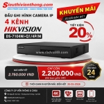 Đầu ghi hình camera ip hikvision ds-7104ni-q1/4p/m giảm giá 20% chính hãng