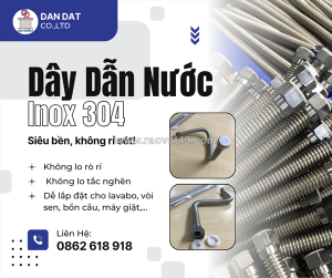 Dây dẫn nước inox chịu nhiệt | dây cấp nước bình nóng lạnh giá tốt