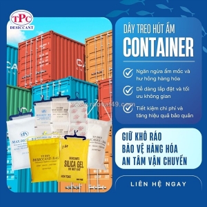 Dây treo hút ẩm có cần thiết khi xuất khẩu hàng bằng container?