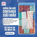 Dây treo hút ẩm có giúp container luôn khô ráo khi vận chuyển?