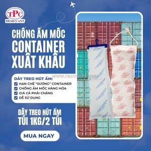 Dây treo hút ẩm có giúp container luôn khô ráo khi vận chuyển?