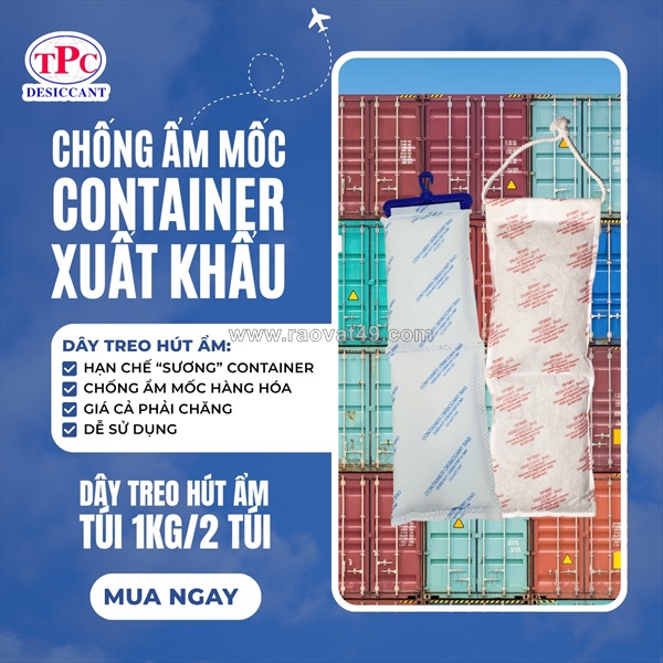Dây treo hút ẩm có giúp container luôn khô ráo khi vận chuyển?
