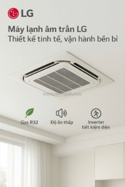 Điều hòa âm trần lg có khả năng làm lạnh đồng đều với nhiều tính năng