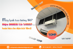 Điều hòa gắn tường 1hp hiệu daikin, lg, sharp: hoàn hảo cho diện tích 15m2