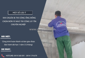 Đơn vị nhà thầu uy tín có kinh nghiệm lắp và thi công ống đồng âm tường