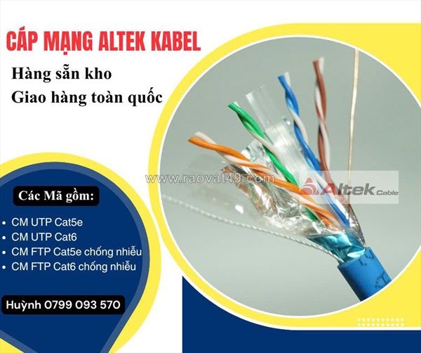 Giá mới nhất cáp mạng chống nhiễu altek kabel – lõi đồng 100%