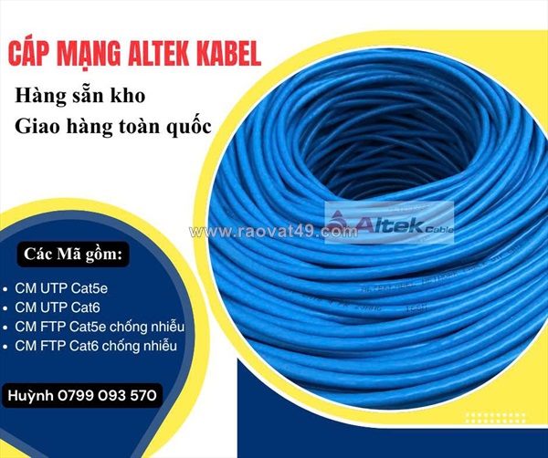 Giá mới nhất cáp mạng chống nhiễu altek kabel – lõi đồng 100%