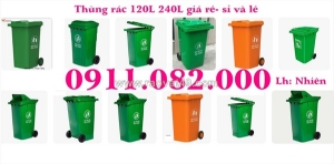 Giải pháp bảo vệ môi trường- sử dụng thùng rác 120 lít, 240 lít giá rẻ- lh 0911.082.000