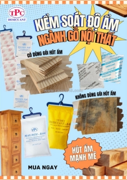 Gỗ nội thất đi container có cần gói hút ẩm không?