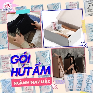 Gói hút ẩm 1g 2g dùng chống ẩm cho hàng may mặc 0901264474