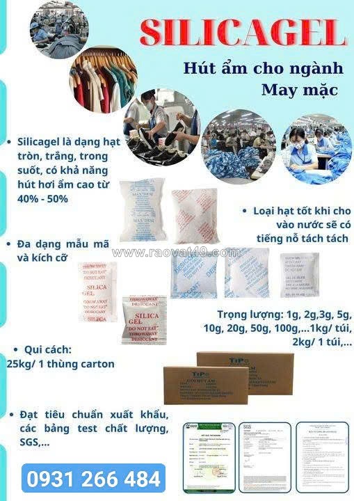 Gói hút ẩm cho balo túi xách giá sỉ | đủ size 1g, 2g, 3g, 5g