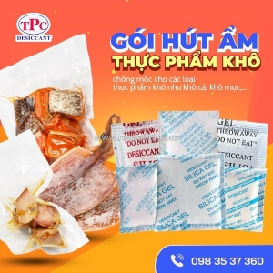 Gói hút ẩm clay dùng cho thực phẩm an toàn và hiệu quả