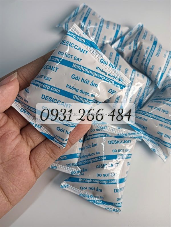 Gói hút ẩm clay opp bảo quản khô gà, khô bò giá xưởng