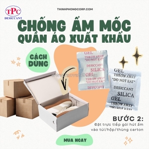 Gói hút ẩm có giúp quần áo giữ chuẩn chất lượng khi xuất khẩu?