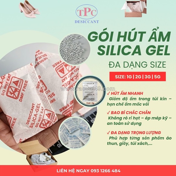 Gói hút ẩm giày dép xuất khẩu –