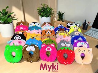 Gối kê cổ bông gòn thêu hoạt hình
