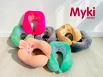Gối kê cổ cao su công thái học thêu hoạt hình dễ thương