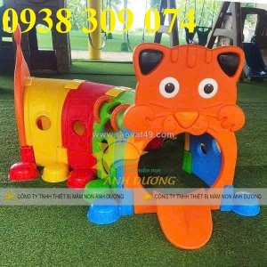 Hầm chui cầu trượt con hổ, hang chui cầu trượt con hổ trẻ em