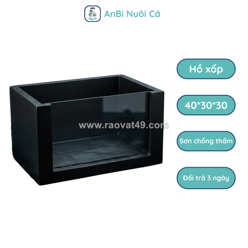 Hồ cá bằng xốp ốp kính 40*30*30cm