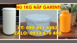 Hủ nhựa 500g vuông, hủ nhựa 1 ký nắp vặn, hủ nhựa 1.5 ký cao, hủ nhựa 2 ký quai nắp đỏ