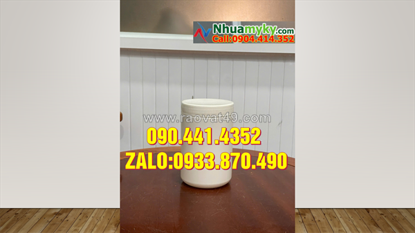 Hủ nhựa hóa chất 1 ký, hủ nhựa 1.5 ký đựng đường phèn