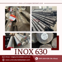 Inox 630 (17-4ph) unico: sự kết hợp hoàn hảo giữa độ cứng cao và khả năng chống gỉ vượt trội