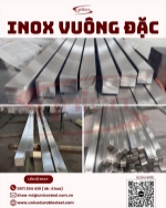 Inox vuông đặc unico (square bar) – giải pháp vật liệu cao cấp cho chế tạo máy và trang trí nội thất