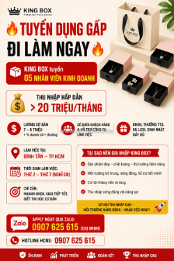 [làm ngay] 5 nv kinh doanh bình tân