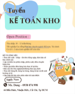[làm ngay] kế toán kho củ chi