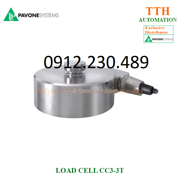 Load cell cảm biến trọng lượng pavone cc3-3t  dải đo 3 tấn