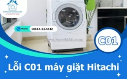 Lỗi c01 máy giặt hitachi là gì? nguyên nhân và cách sửa hiệu quả