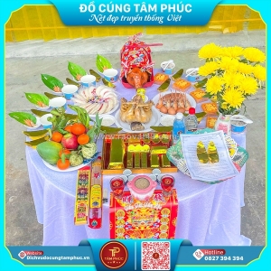 Mâm cúng động thổ trọn gói - chu đáo từ tâm, khởi công may mắn