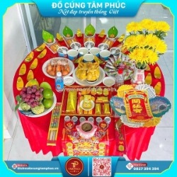 Mâm cúng khai trương tâm phúc – trọn tâm, trọn lễ
