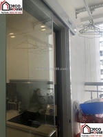 Mẫu cửa kính cường lực kéo ngang đẹp được ưa chuộng ở láng