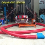 Máy hút nông sản, hút hạt 2 đầu 15m, đầu nổ 15hp turbo tbh15