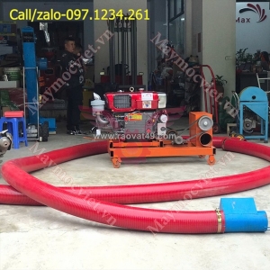 Máy hút nông sản, hút hạt 2 đầu 15m, đầu nổ 15hp turbo tbh15