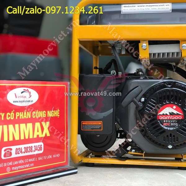 Máy phát hàn chạy xăng bamboo bmb 200a giá rẻ