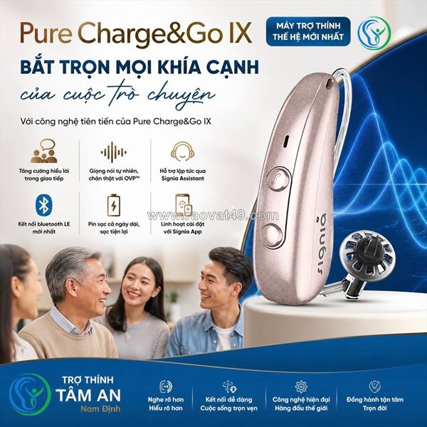 Máy trợ thính signia pure charge&go ix