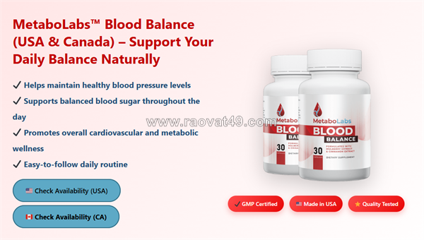 Metabolabs blood balance canada review – natural blood health
