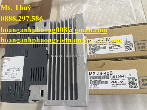 Mr-j4-40b - bộ điều khiển mitsubishi tại bình dương - giao ngay