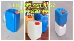 Mua can nhựa 30 lít đựng hóa chất vuông trắng, thùng nhựa 25 lít dày đựng cồn