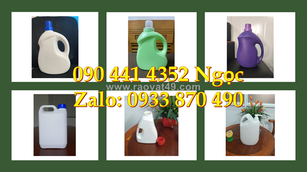 Mua can nhựa 5 lít đựng hóa chất có khí, can nhựa 2 lít vuông trắng, can nhựa 1 lít đen