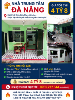 Nhà trung tâm đà nẵng – giá tốt chỉ 4 tỷ 8