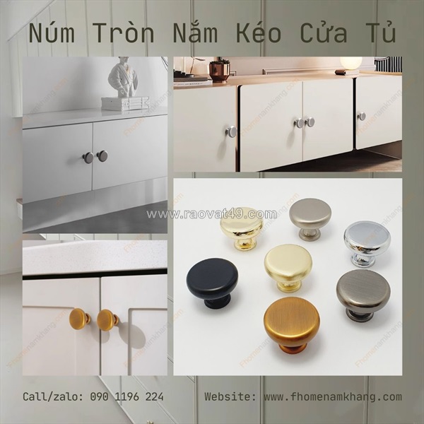 Núm nắm tủ - chi tiết nhỏ, khác biệt lớn