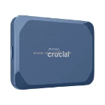 Ổ cứng gắn ngoài ssd crucial 4tb x10, usb-c 3.2 gen 2 2x2 (20gb/s), 2100/2100mb/s, xanh (ct4000x10ssd9)